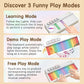 Kid's Musical Instrument Toys Multifunctional Electronic Piano Baby Pocket Piano Musical Instrument Baby Rainbow Light Music Box