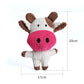 Cute Plush Toys Squeak Pet Cow Rabbit Animal Plush Toy Squeaky Whistling Involved Squirrel Toys