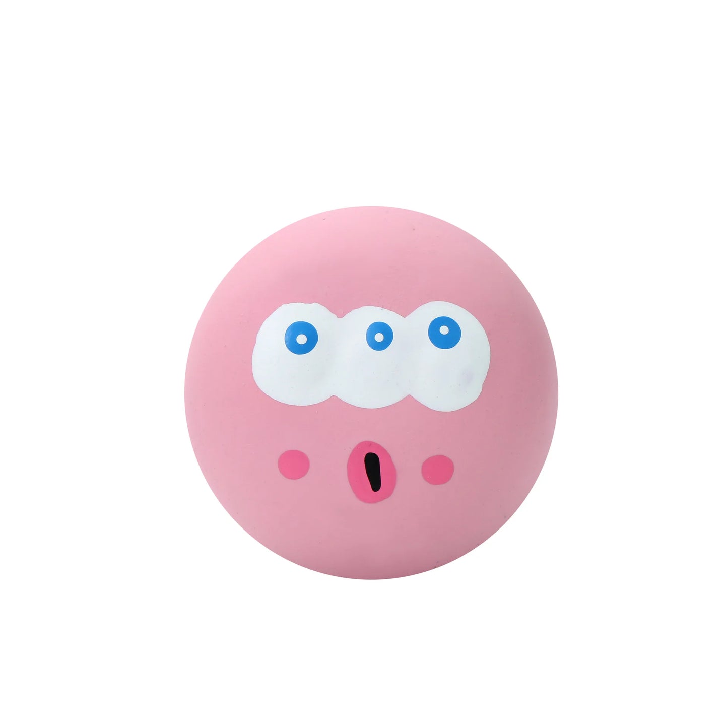 Squeak Rubber Ball Toy with Squeaker Soft Flexible Pink Blue Yellow Dropship
