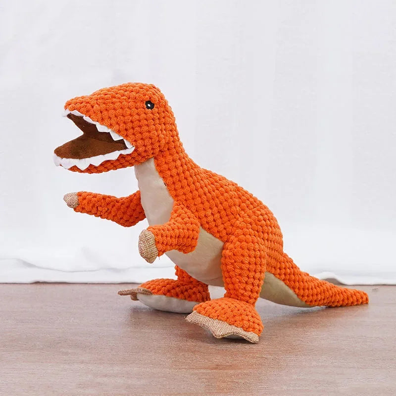 Squeaky Pet Toys Plush Toys Animals Shape Accessories Lion Dinosaur