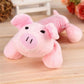 Funny Squeaky Toys Plush Chew Toys Duck Pig Elephant Interactive