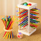 Wooden stick games, wooden interactive educational toys, parent-child games, exercise logical thinking ability.
