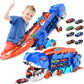 The Kids Truck Dinosaur Transporter Toys Cars Educational Model Toys Alloy Transforming Dinosaur Transport Car Toy for Childrens