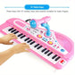 Kids Musical Piano 37 Key Electronic Keyboard Piano for Kids with Microphone Musical Instrument Educational Toy for Boys Gilrs