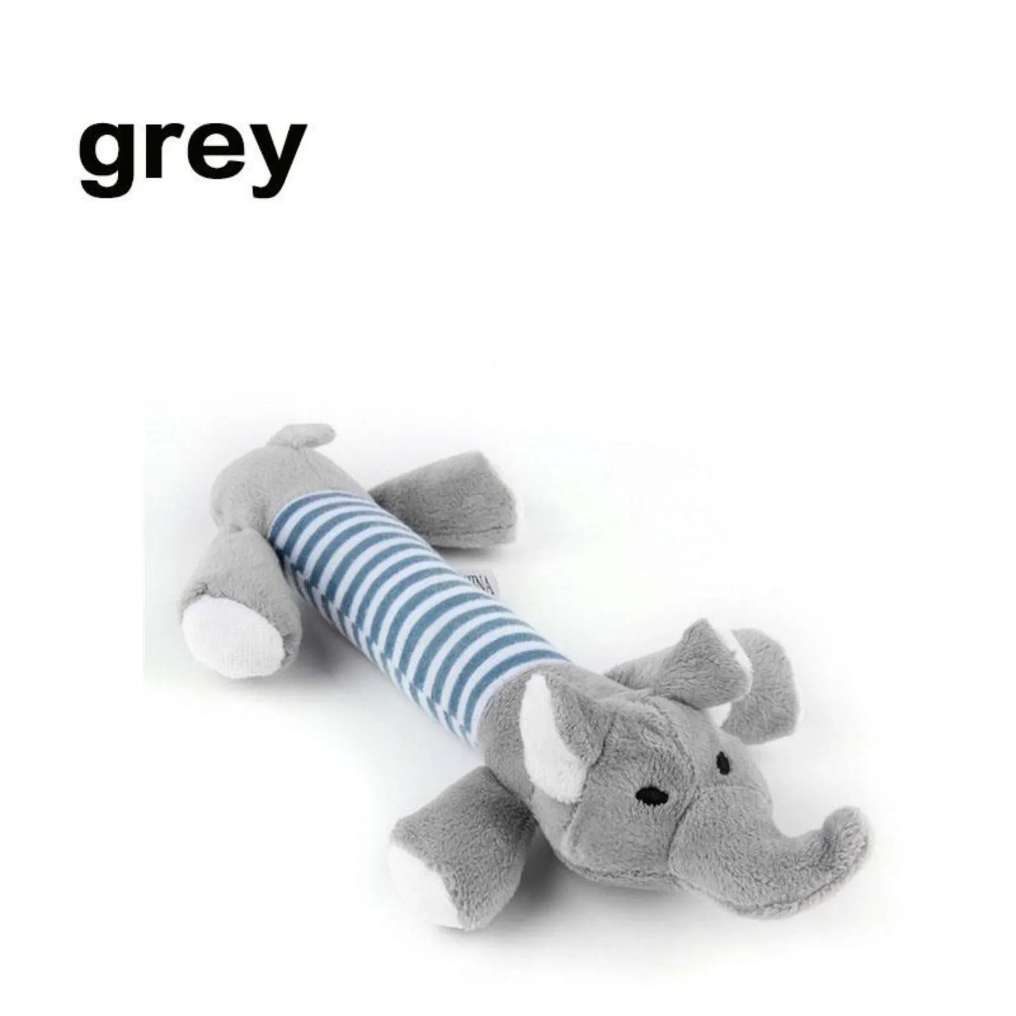 Funny Squeaky Toys Plush Chew Toys Duck Pig Elephant Interactive